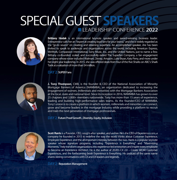 PRMG Leadership Conference 2022 - Guest Speakers