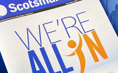 PRMG proudly debuts their 2023 national advertising campaign “WE’RE ALL IN” on the cover of the prestigious Scotsman Guide!