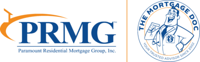 The Mortgage Doc logo_PRMG PRMG Logo White